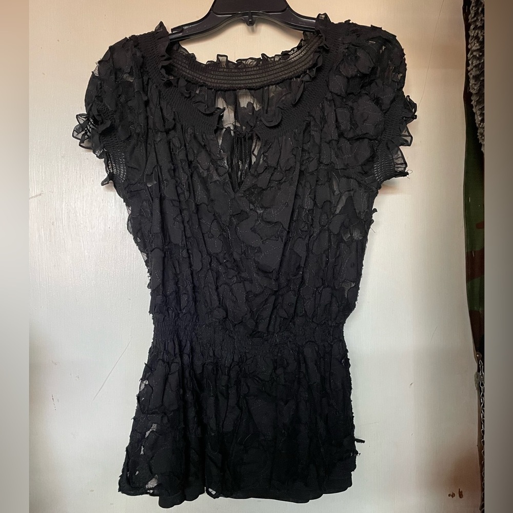 Beautiful lace Black Top size M